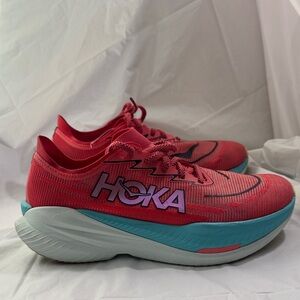 Hoka MACH X 2 Women's  peach and Teal Athletic Shoes